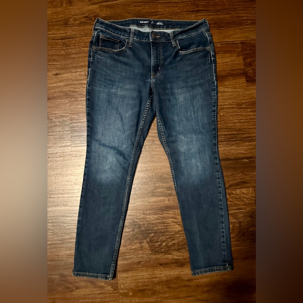 Old Navy Mid-Rise Rockstar Super Skinny, Size 12 Petite